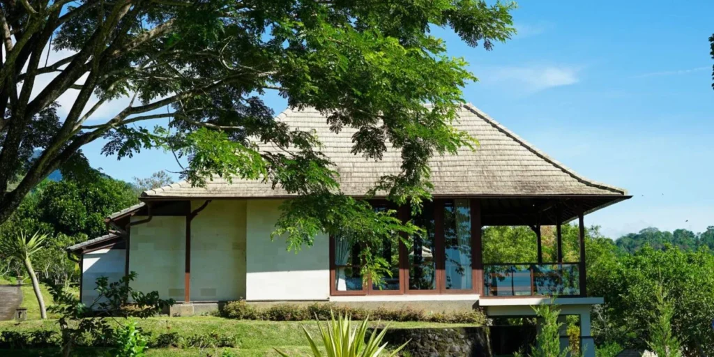 Luxury Farm Suite hillside villa at Moksha retreat Bali