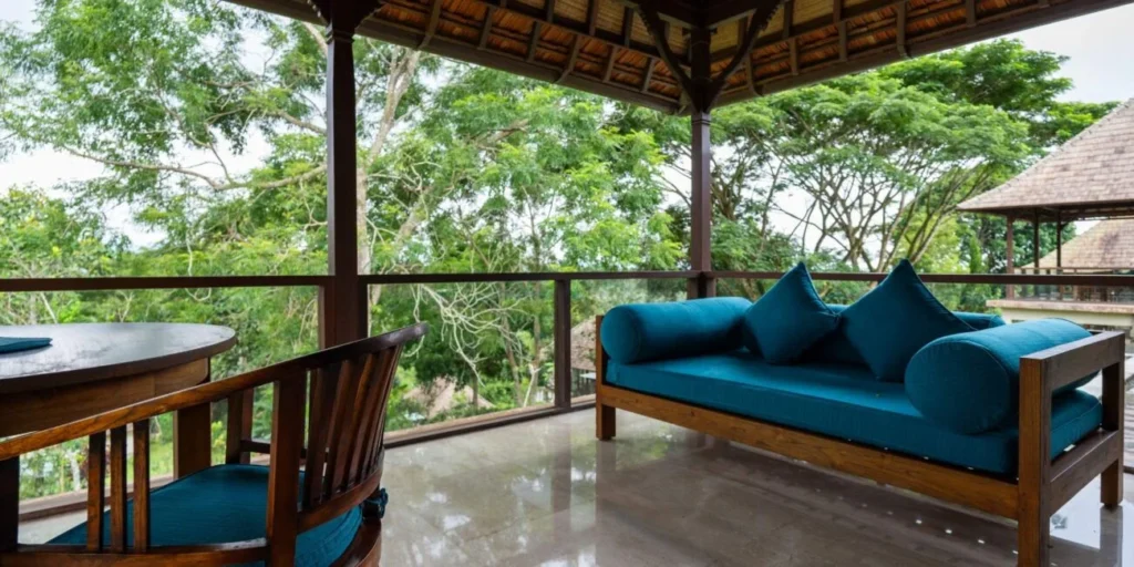 Luxury Farm Suite hillside villa at Moksha retreat Bali