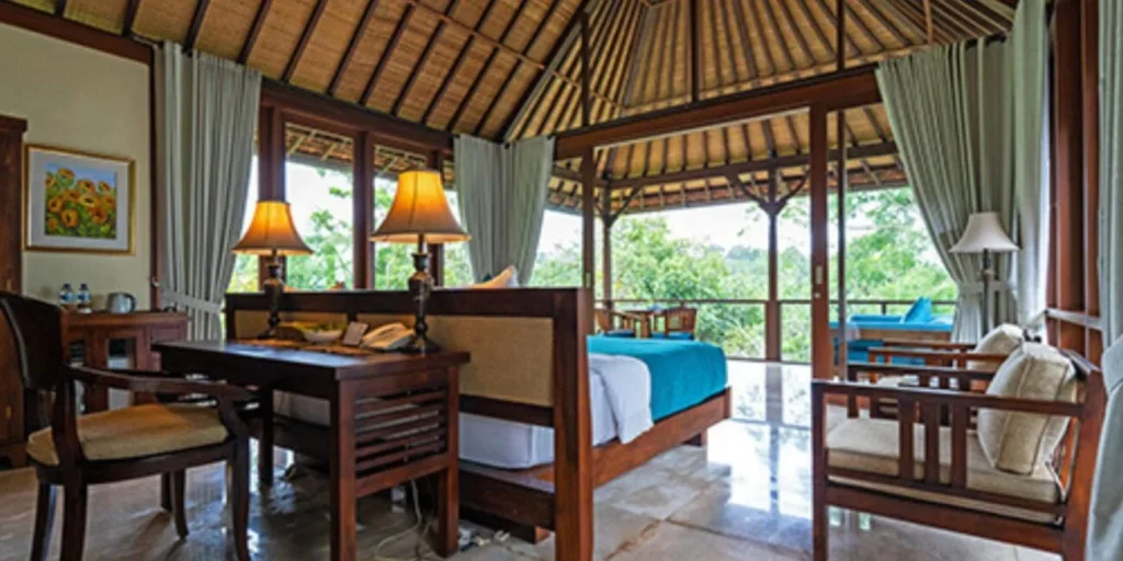 Luxury Farm Suite hillside villa at Moksha retreat Bali