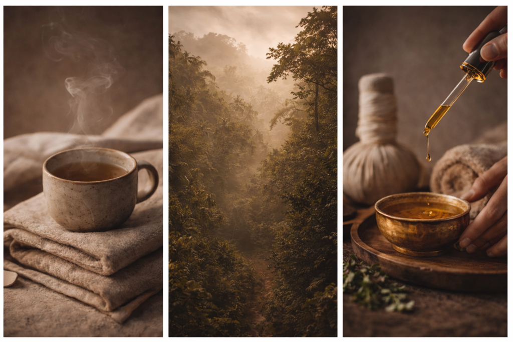 Daily rhythm and Ayurvedic therapy schedule for 7 Night Reset at Moksha Bali
