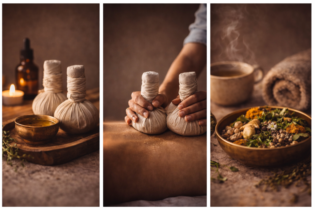 Daily rhythm and shared Ayurvedic therapy for couples retreat at Moksha Bali